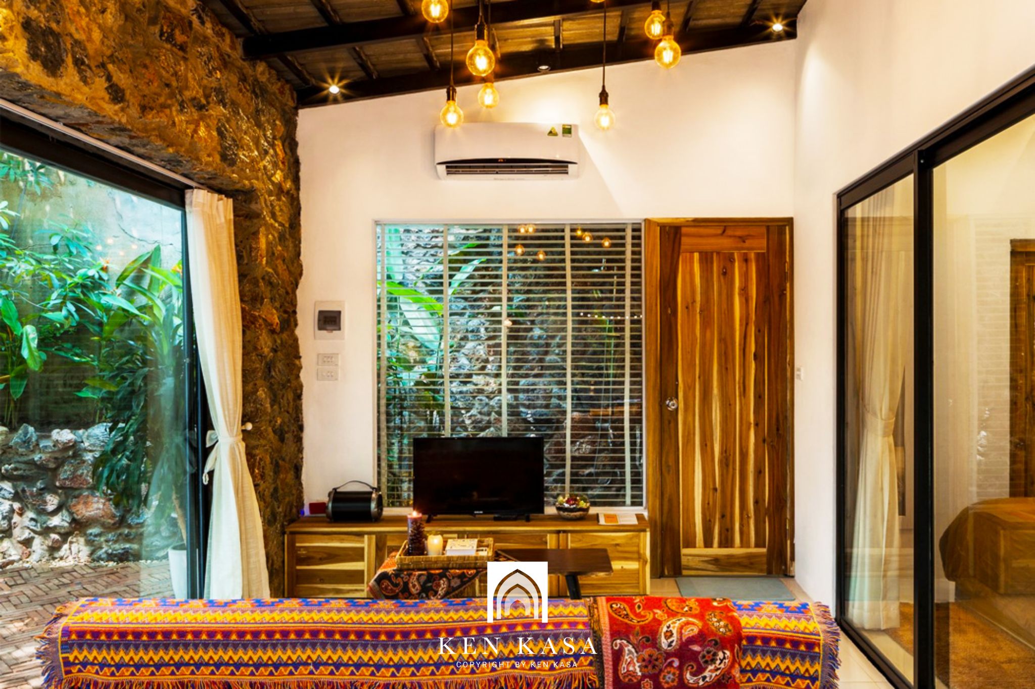 nội thất trong thiết kế nội thất homestay bản sắc d&acirc;n tộc